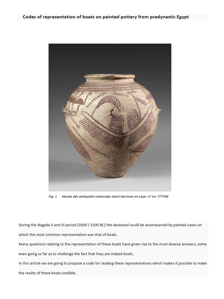 Predynastic boats codes PDF Rowing (Sport) Oar