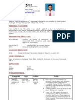 Farhan Yousaf Khan CV