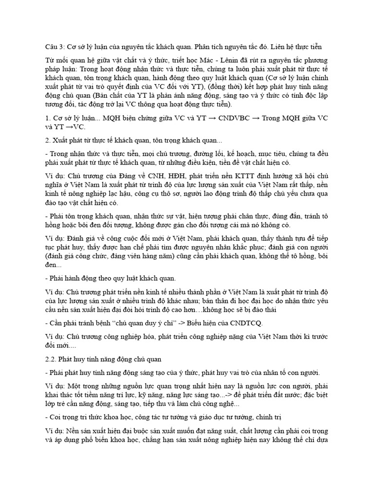 Triết học Mác - Lênin | PDF