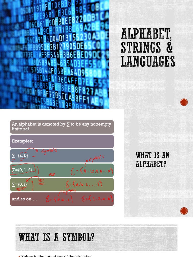 3-Alphabets, Strings, Languages | PDF | String (Computer Science ...