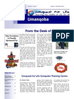 Conquest For Life Umanqoba October - November 2011 Newsletter.p