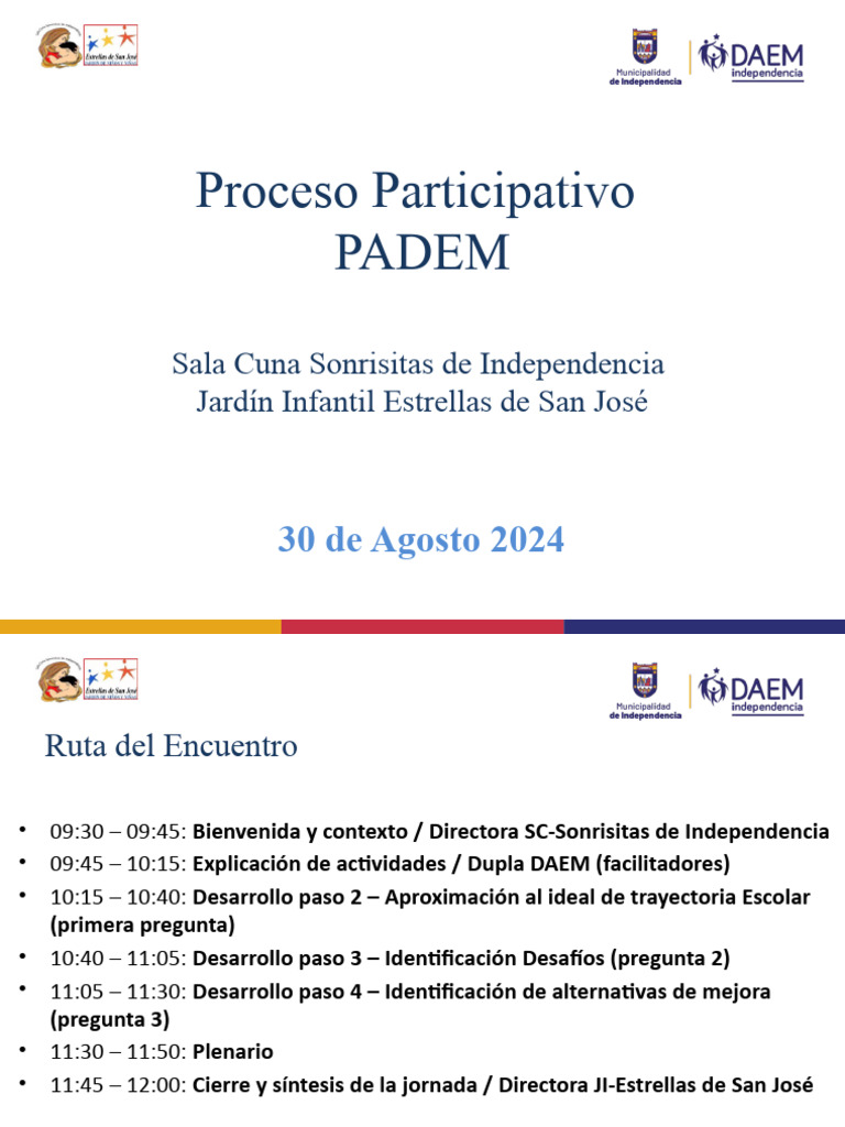Proceso Participativo PADEM 2024 | PDF | Inclusión (Educación) | Pedagogía