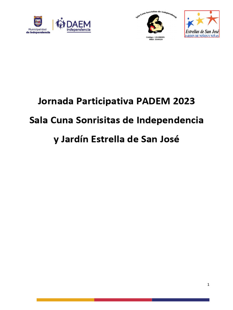 Síntesis Trabajo PADEM 2023, SCSI, JIESJ | PDF | Enseñando | Educación ...