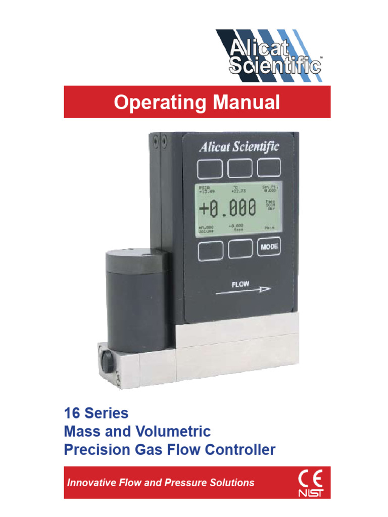 Gas Flow Controller Manual Rev7 | PDF | Flow Measurement | Pressure ...