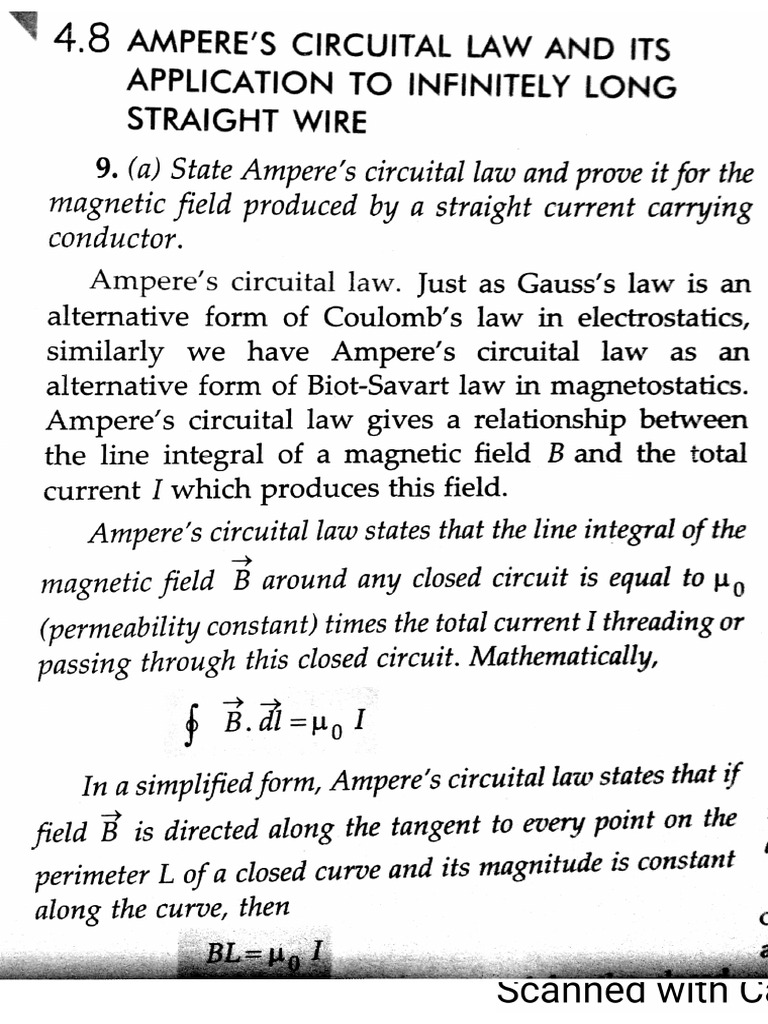 Mag Effects 2 Ampere Circuital Law Pdf