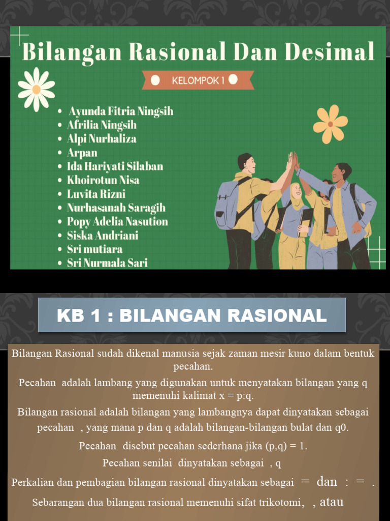 Definisi dan Operasi Bilangan Rasional | PDF