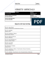 University of Karachi Prospectus 2012