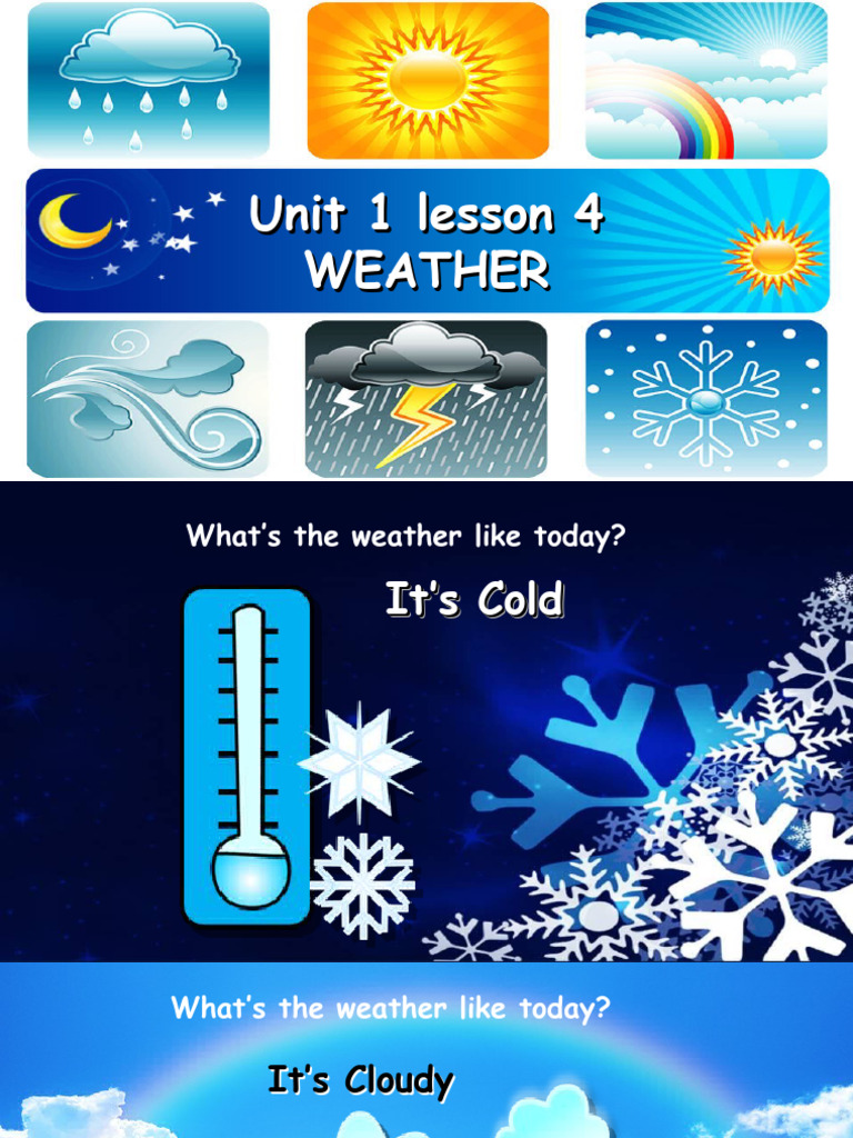 Basic+i+ +unit+1+ +lesson+4+ +weather | PDF