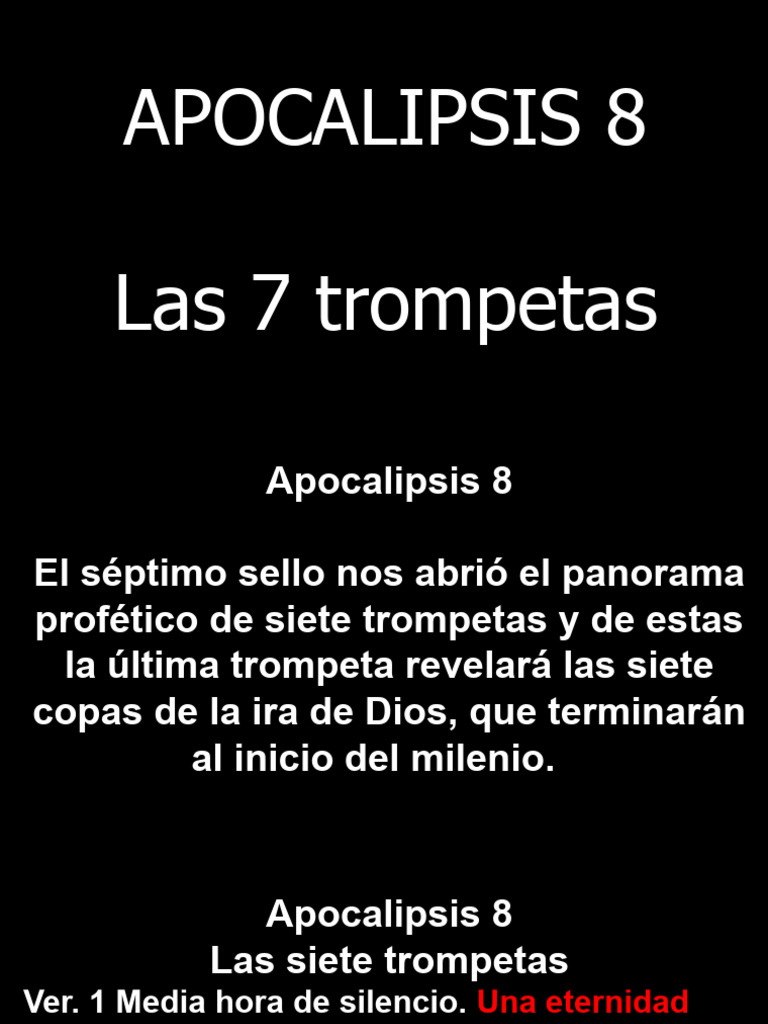 Las 7 Trompetas del Apocalipsis 8 | PDF | Libro de revelación | Demonios