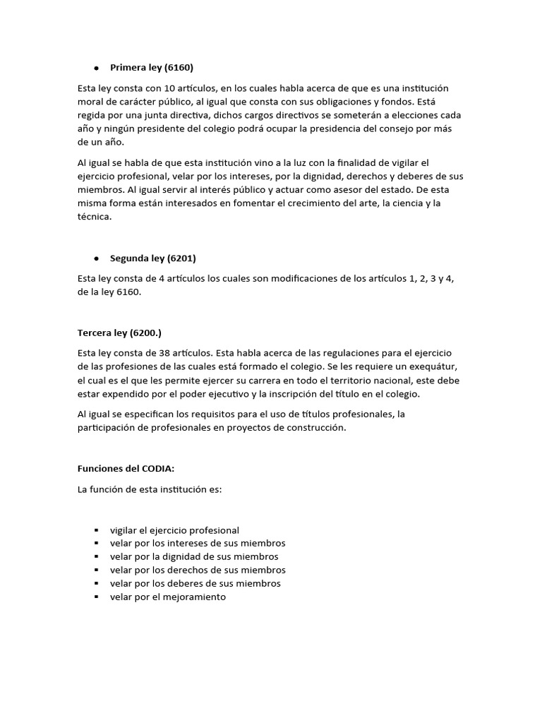Leyes y Funciones del CODIA en RD | PDF | Prisión | Justicia