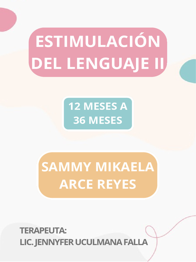 Estimulación del Lenguaje Infantil | PDF | Alimentos | Cocina