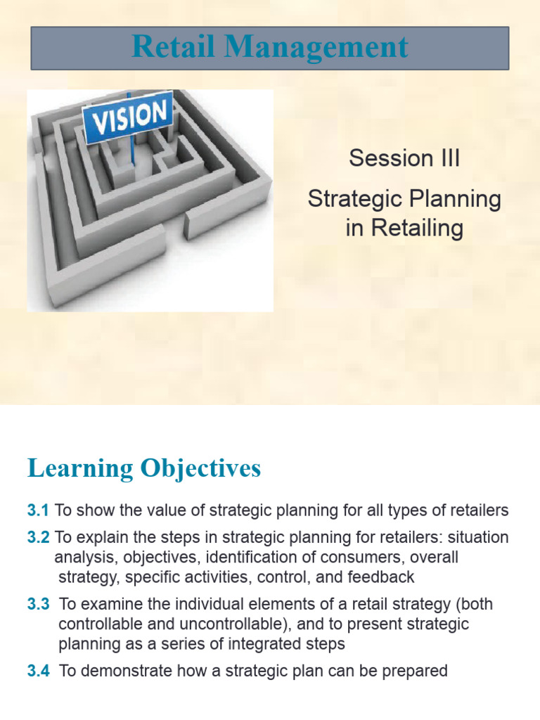 Strategic Planning in Retail | PDF | Marketing | Retail