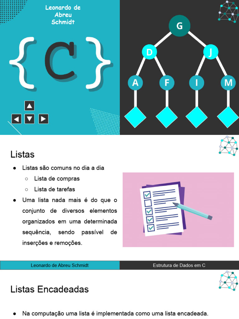Introdução Listas | PDF | Estrutura de dados | Ponteiro (programação de ...