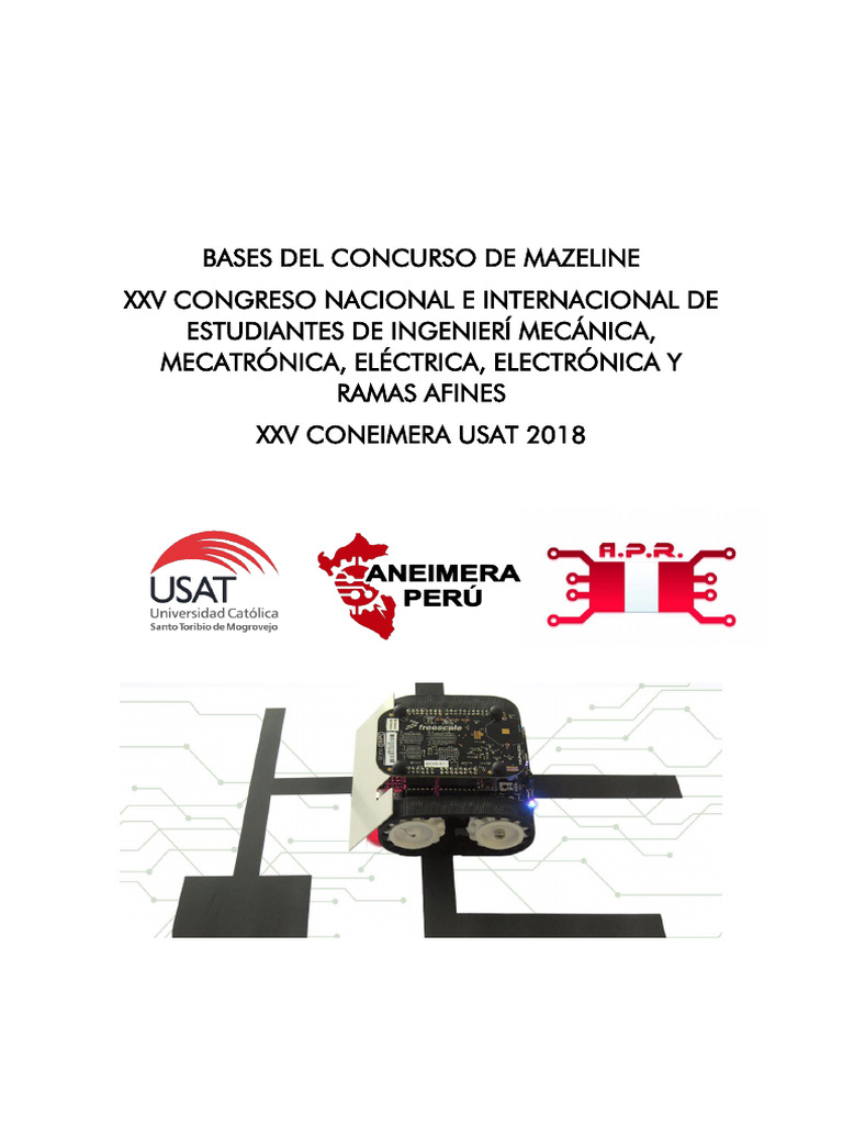 Bases Del Concurso de Mazeline | PDF | Robot | Robótica
