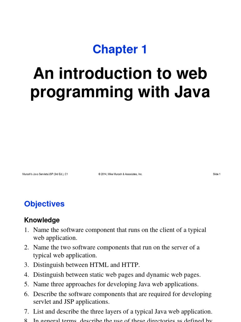 Introduction to Java Web Programming | PDF | Java (Programming Language ...