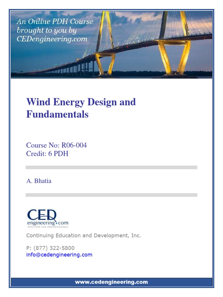 R06-004 - Wind Energy Design and Fundamentals - US | PDF | Wind Power ...