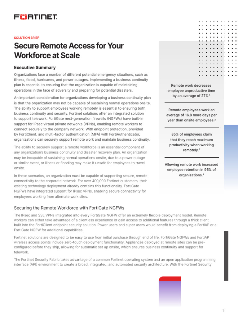 Secure Remote Access Solutions Overview | PDF | Cloud Computing ...