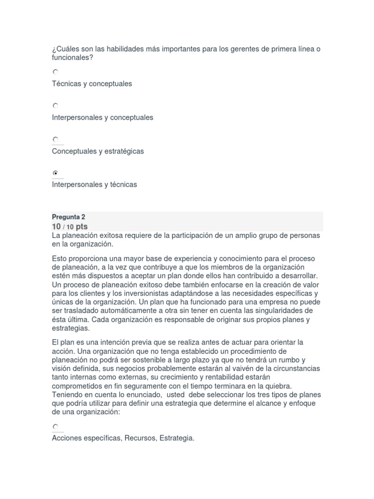Habilidades y Estrategias para Gerentes | PDF | Planificación | Business
