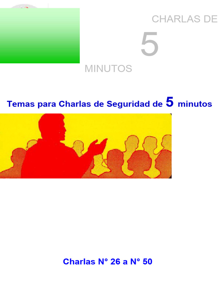 Charlas De Seguridad 5 Min Pdf Tráfico Escalera