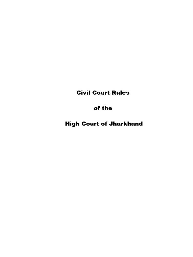 Bihar Civil Court Rules 2017 Pdf