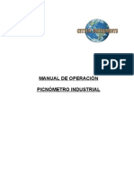 Manual de Operación - Picnometro Industria - 1L