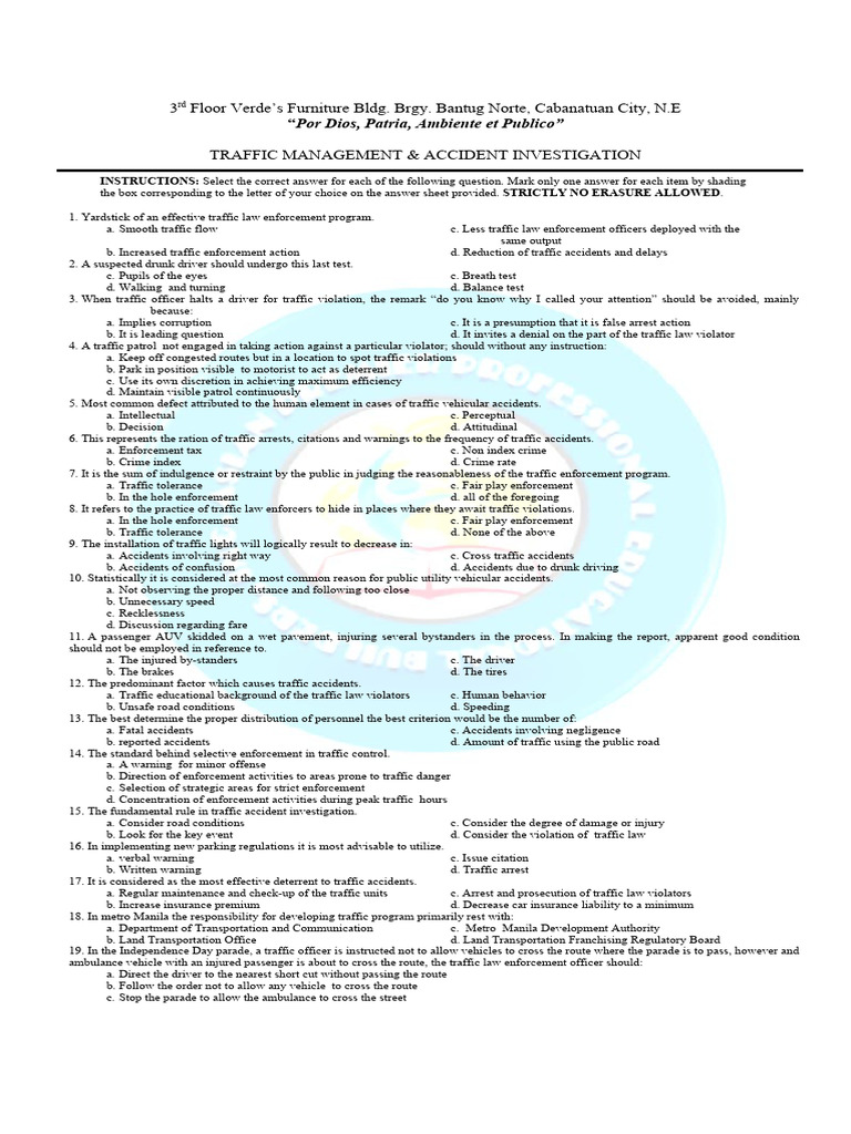 Traffic Management & Accident Protocols | PDF | Traffic | Traffic Collision