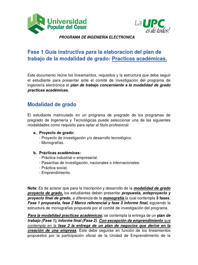 Plan de Trabajo | PDF | Iniciativa empresarial | Ingeniería