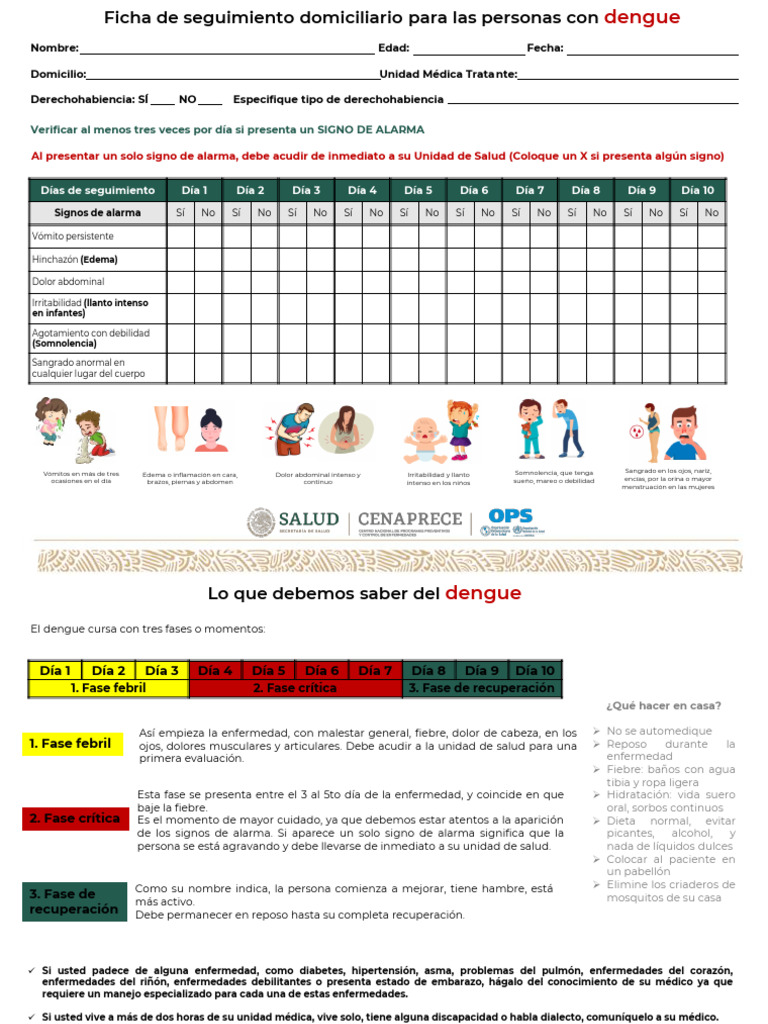 Ficha Dengue - 240513 - 115129 | PDF | Medicina | Enfermedades y ...