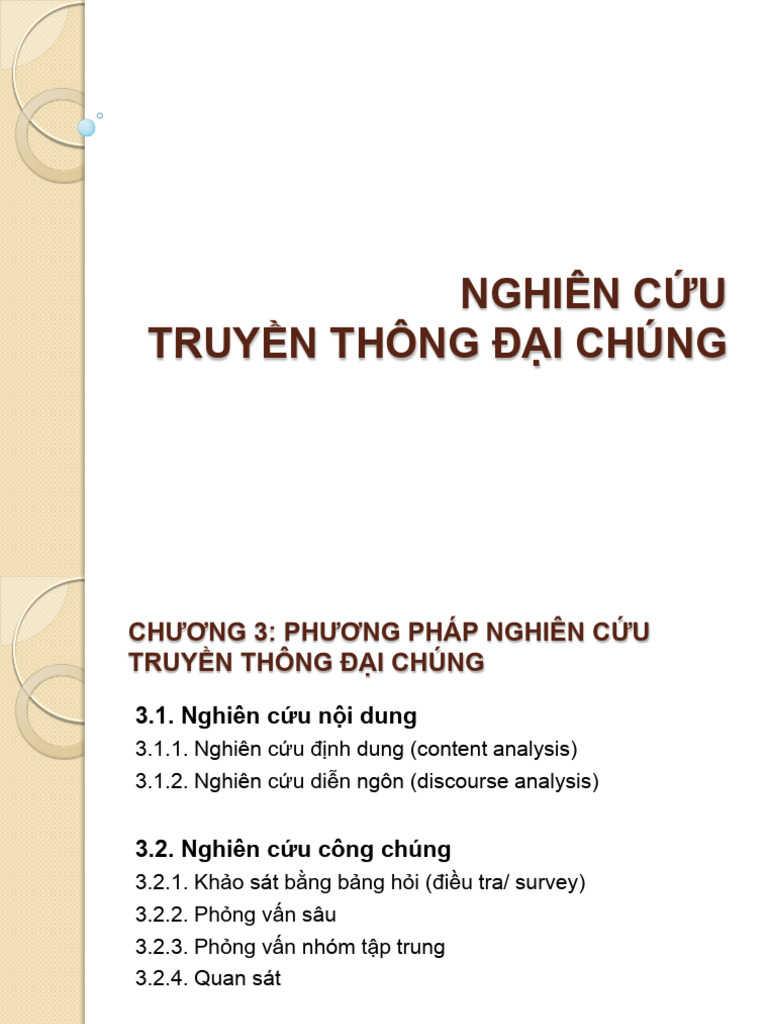 Nghien Cuu Truyen Thong 3 | PDF