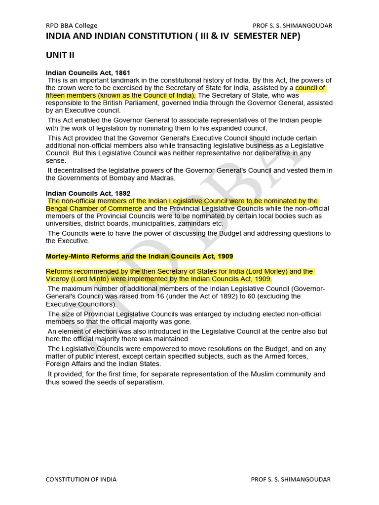 Constitution Notes (Nep 3 and 4sem) PDF | PDF | Supermajority ...