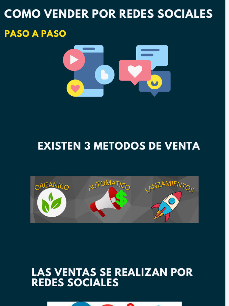 Vender en Redes Sociales: Guía Práctica | PDF | Facebook
