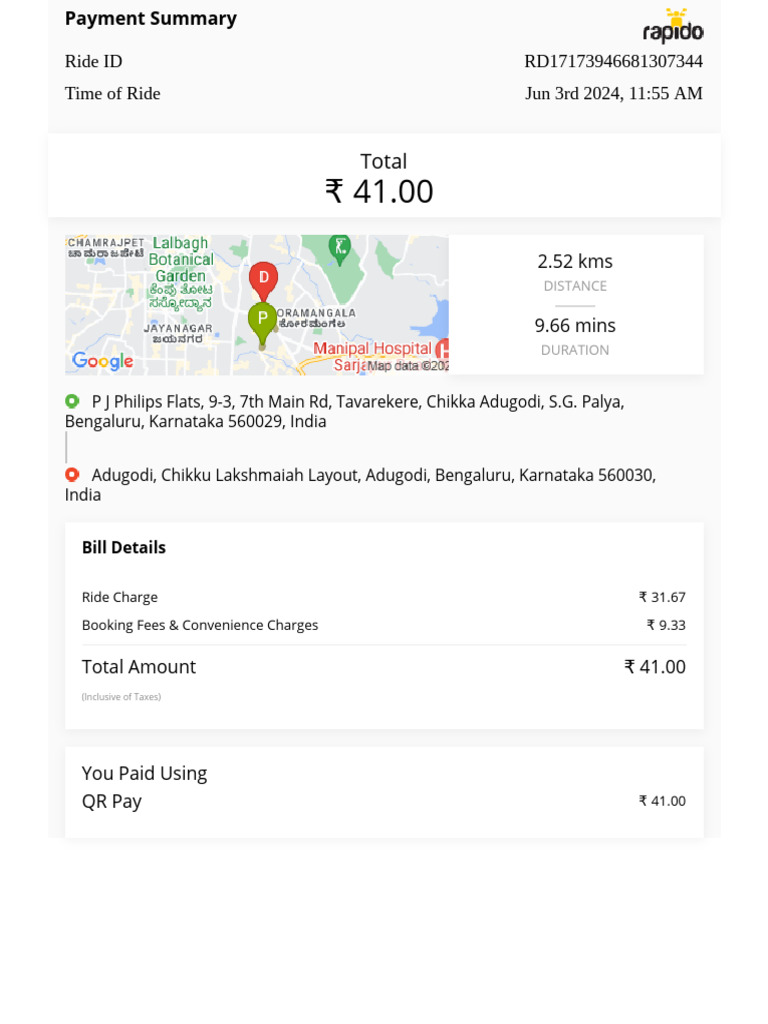 Total: RD17173946681307344 Jun 3rd 2024, 11:55 AM Ride ID Time of Ride ...