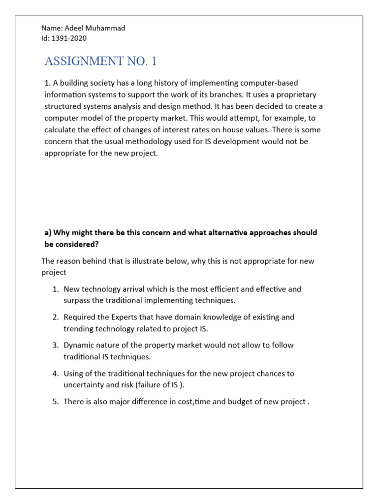 ASSIGNMENT # 1 Software Re Engineering | PDF | Software Prototyping ...