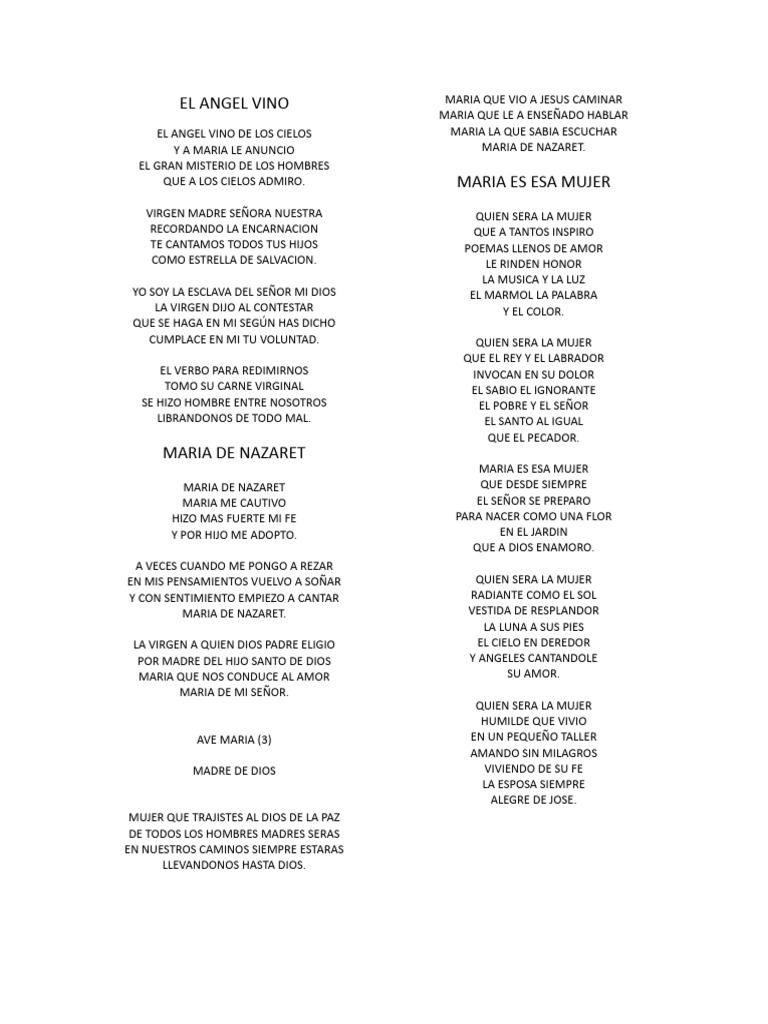 Himnos de Devoción a María | PDF | María, madre de Jesús | Oración