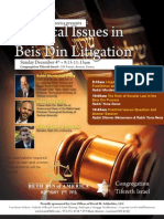Practical Issues in Beis Din Litigation