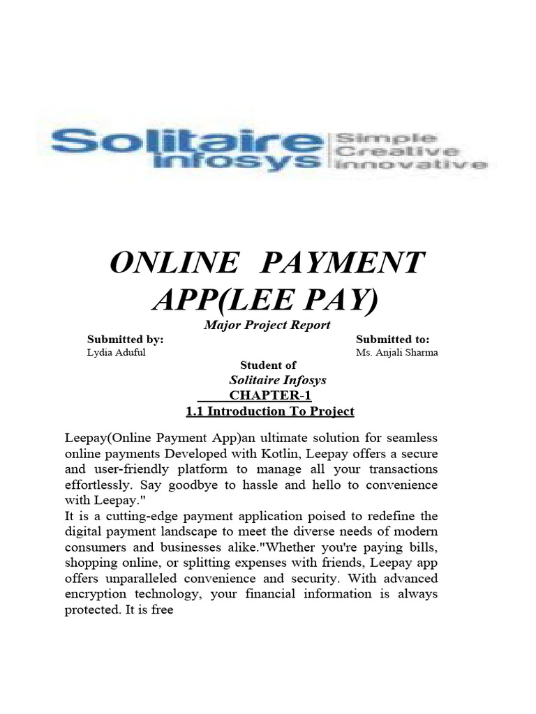 Lydia's Online Payment App | PDF | Computer Security | Security