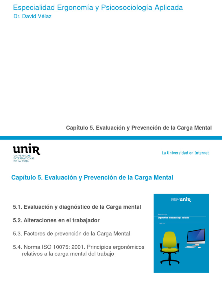 Presentacion cap 5 carga mental 4 pdf factores humanos y ergonom a