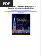 Full Download PDF of (Ebook PDF) Canadian Democracy: A Concise Introduction 2nd Edition All Chapter