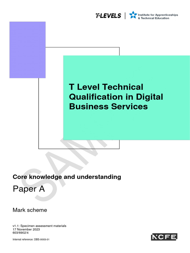 Tq digital business sr5 1 paper a mark scheme 1 pdf cost of living
