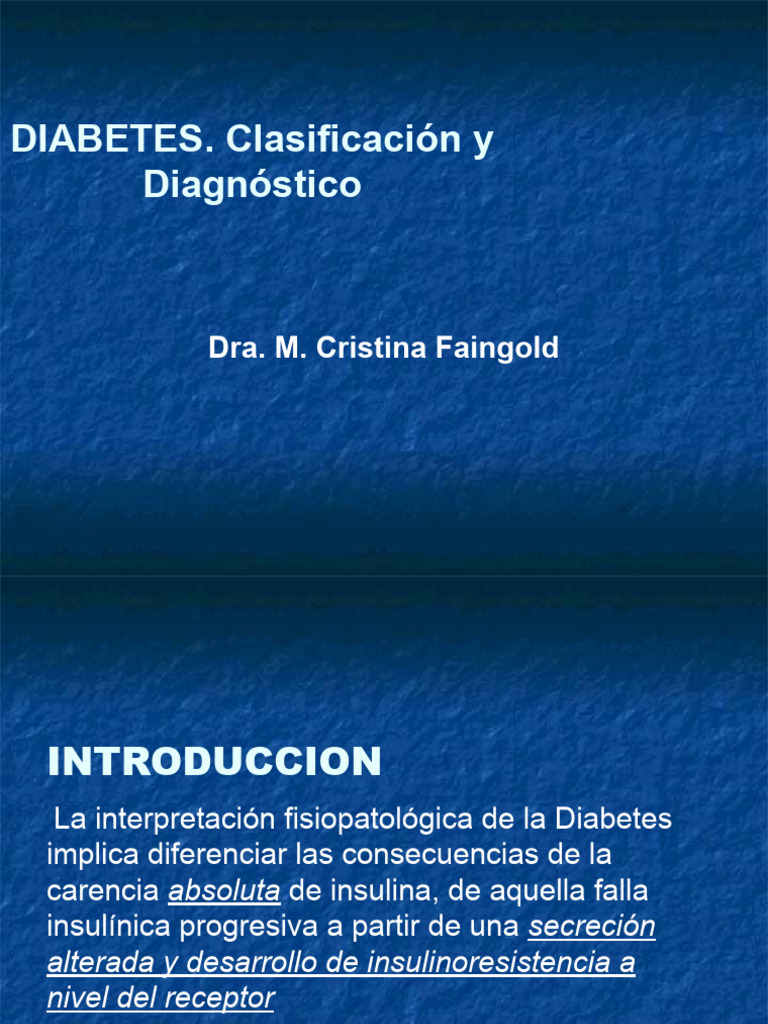 Clasificacion y Diagnostico - DM1 | PDF | Diabetes | Medicina CLINICA