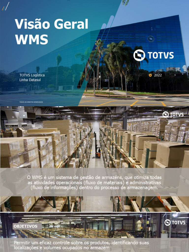 Gestão de Armazéns com WMS TOTVS | PDF | Armazém | Planejamento de ...