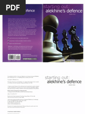 品質は非常に良い Alekhines Chess | PDF | Text - Out) (Starting Defence 洋書