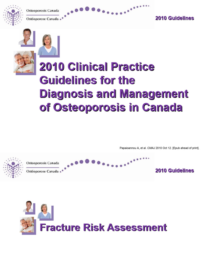 Osteoporosis Diagnosis & Management 2010 | PDF | Osteoporosis | Medicine