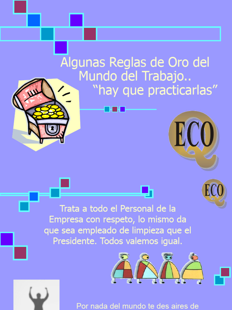 Reglas de Oro para el Éxito Laboral | PDF | Relaciones personales ...