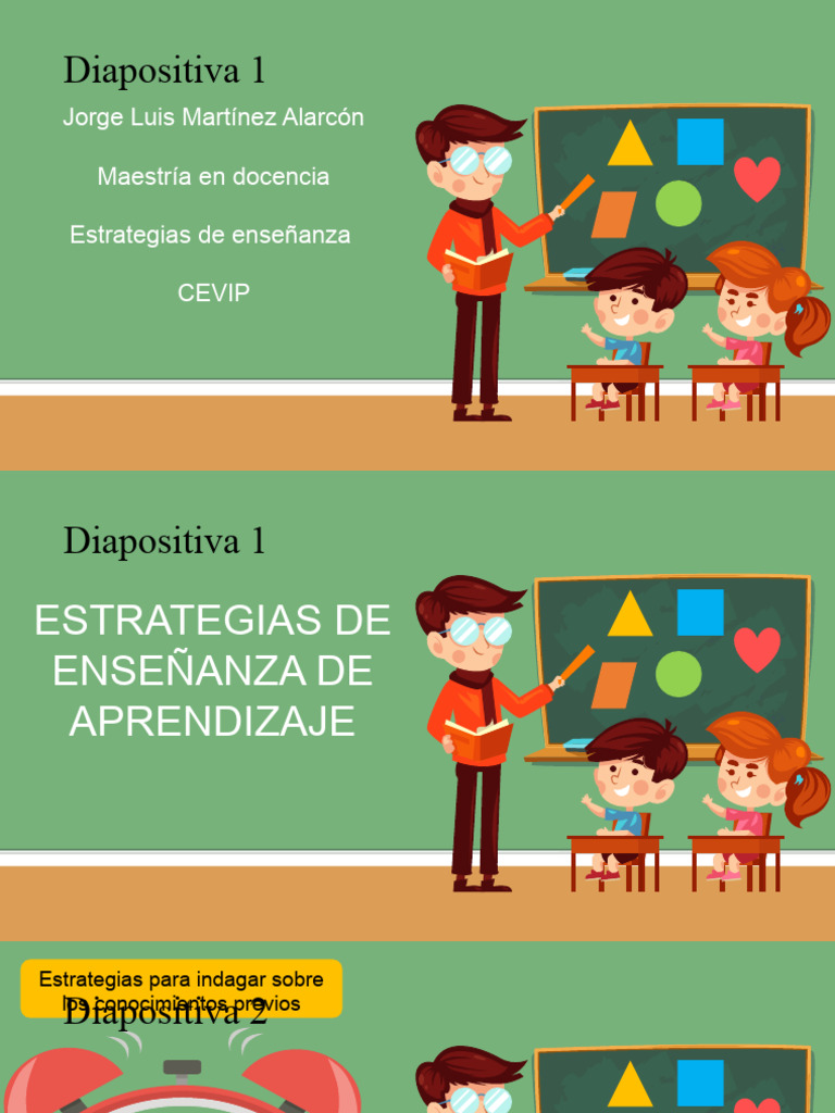Estrategias de Enseñanza de Aprendizaje | PDF | Ciencia cognitiva ...
