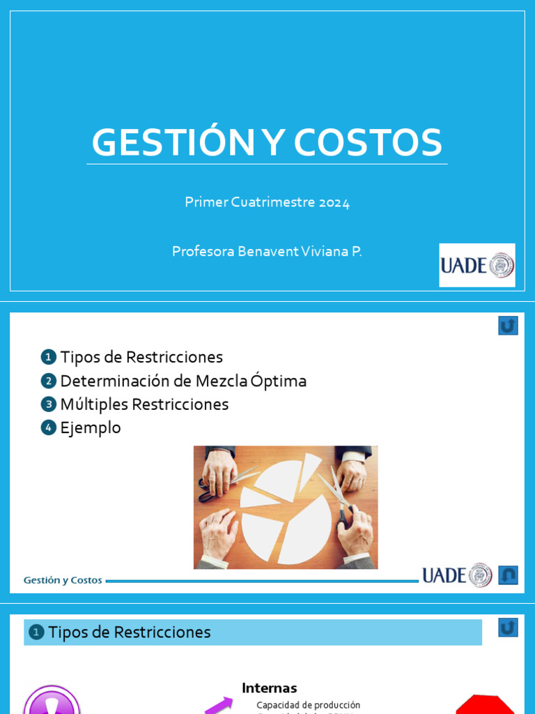 Clase 10 - Análisis Marginal - Prod Múltiple Con Restricciones | PDF ...