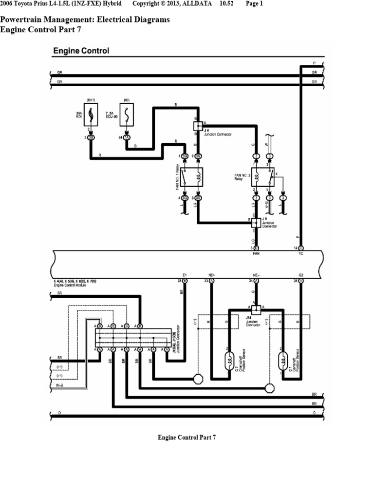 Engine Control Toyots Prius 2004 - 2006 Part - 7 | PDF | Technology ...