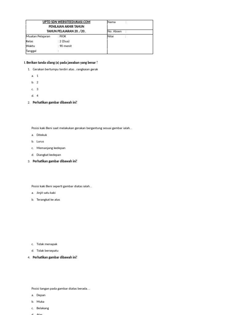 Mempersiapkan Diri: Panduan Lengkap Mengunduh Soal PAT Kelas 2 Semester 2 Tahun 2017