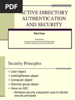 Active Directory Authentication and Security: Part Four