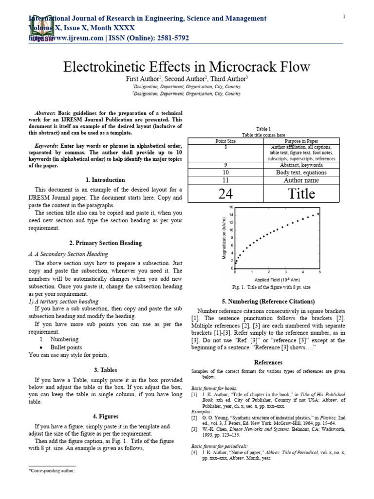 IJRESM Journal Publication Guidelines | PDF | Page Layout | Reserved Word